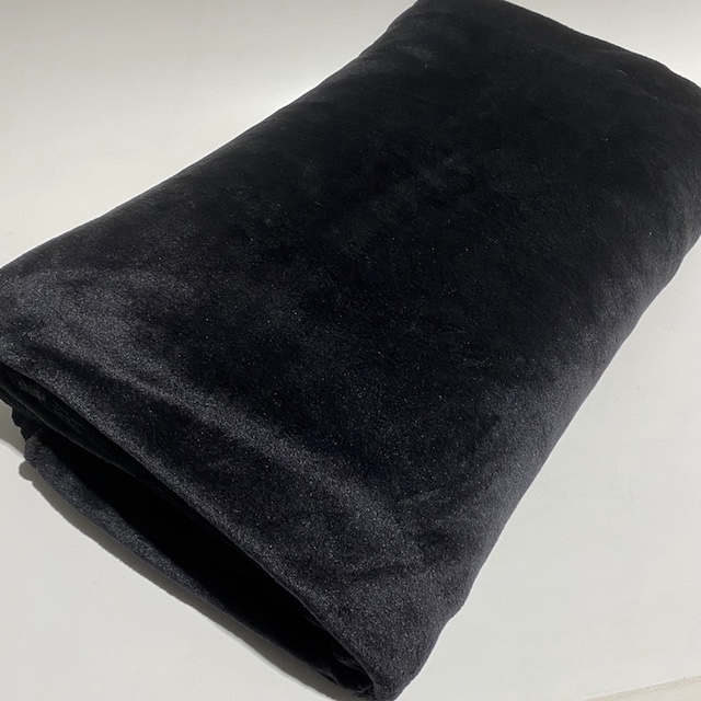 BLANKET (Throw), Black Fleece (Holes along one edge)